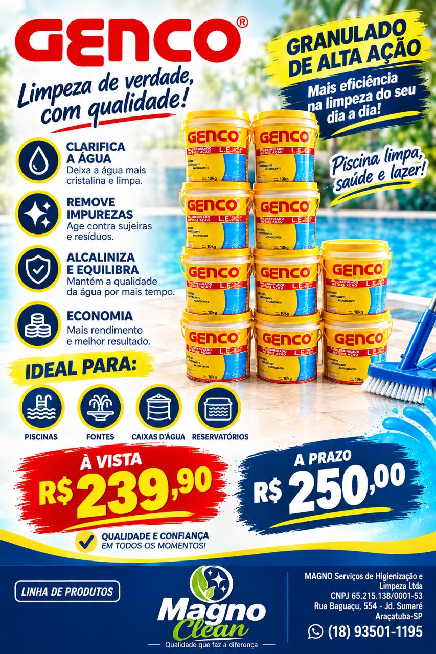 Genco Granulado de Alta Ação 10 kg